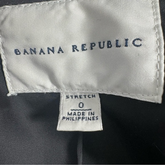Bluish black Banana Republic  stretch blazer size  0 but fits up to meduim *c1 - Picture 11 of 16